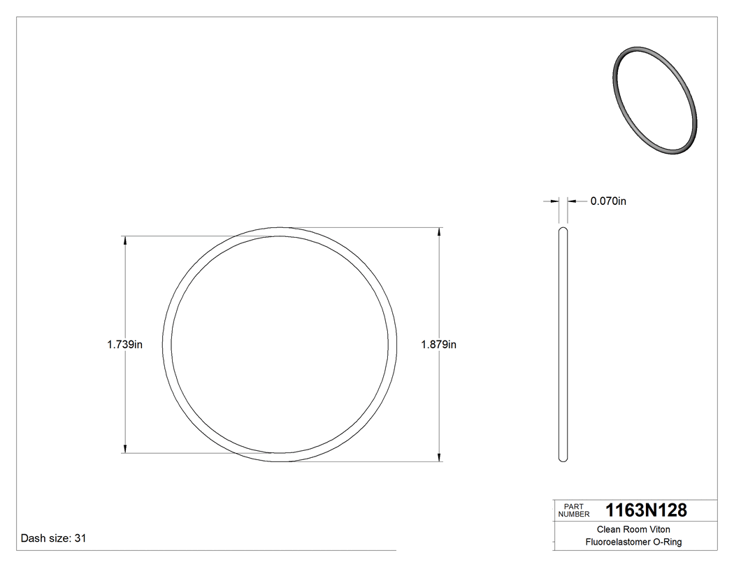 Technical drawing - 1163N128